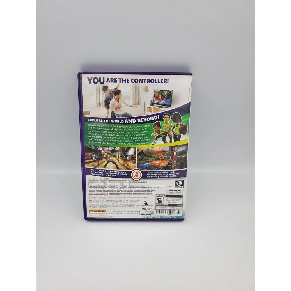 Kinect Adventures Microsoft Xbox 360 Xbox One‎ Compatible Tested Working